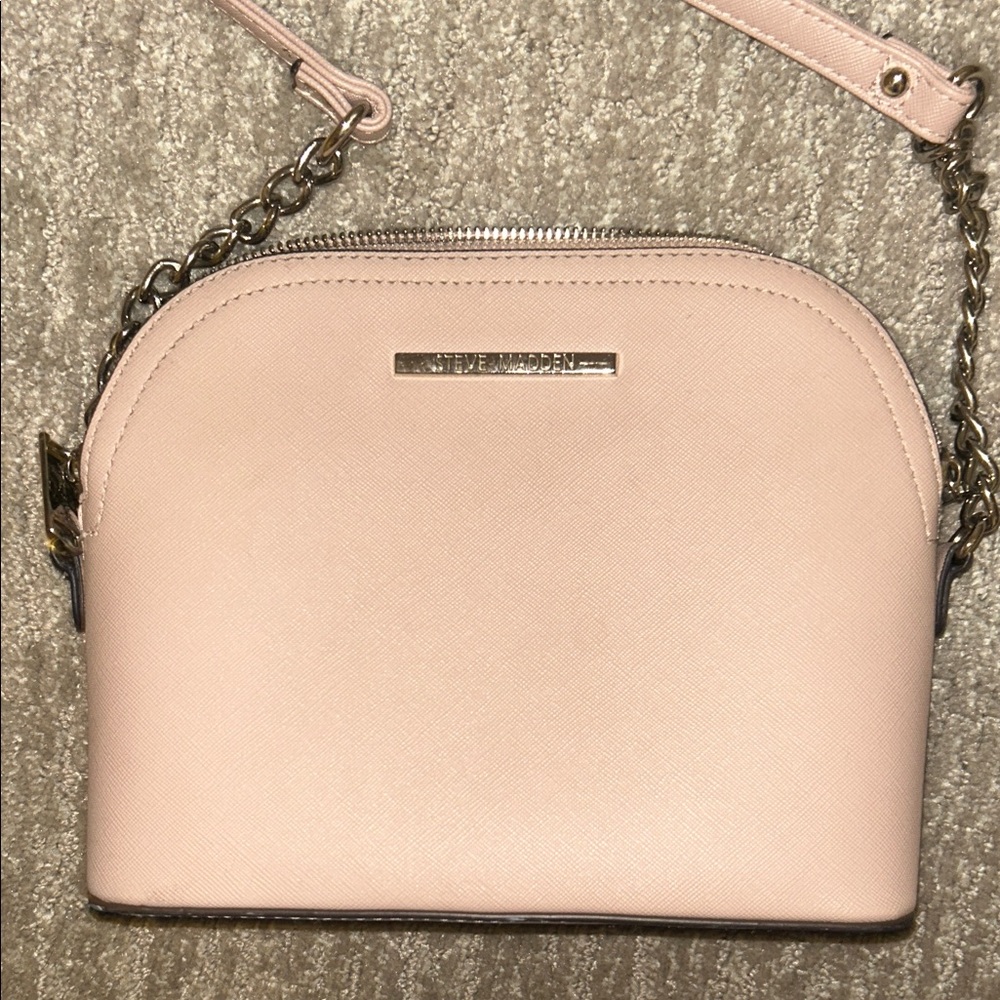 Steve Madden Beige Crossbody Bag with Chain Strap